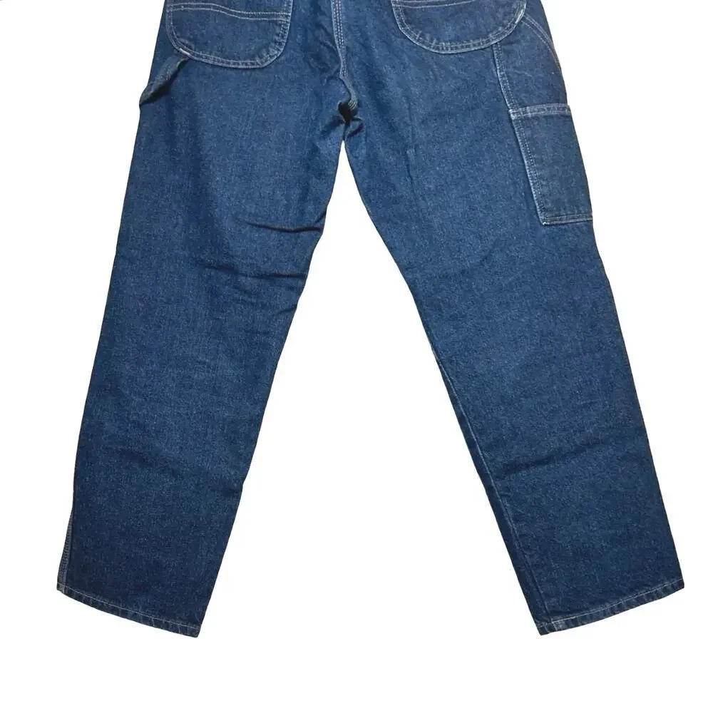 Dickies Men’s Relaxed Fit Carpenter Jeans Rinsed Indigo Size 30X30